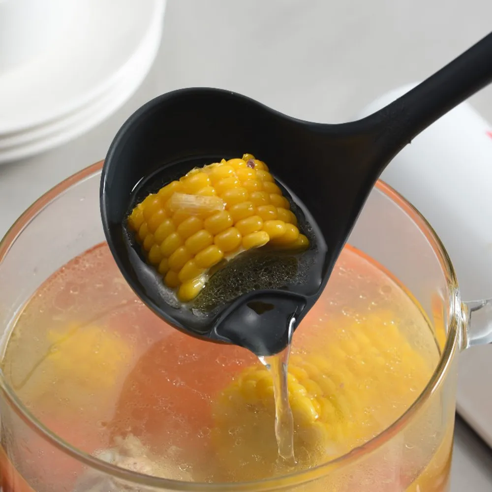 

Silicone Spoon Spoon Cocina Filter Grease Colander Spoon Soup Oil Water Separation Cooking Gadgets Kitchen Utensil Accessories