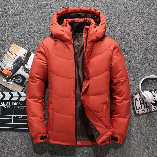 2022New White Duck Down Jacket Winter Thicken Warm Coats Casual Thick Puffer Jackets Male High Quality Duck Parka Overcoa Hooded