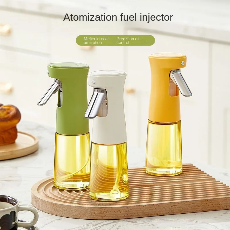 Oil Spray Pot Multi-Purpose Spray Kitchen Household Oil Spray Pot Olive Oil Cooking Oil Barbecue Oil Control Atomized Glass
