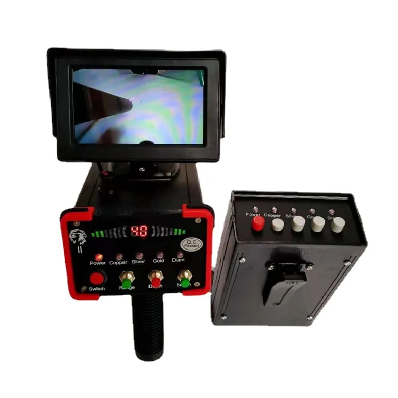 

Metal Detectors Treasure Hunting Gold Underground Black Hawk II Long-Range Scanning Finder Can Adjust Depth