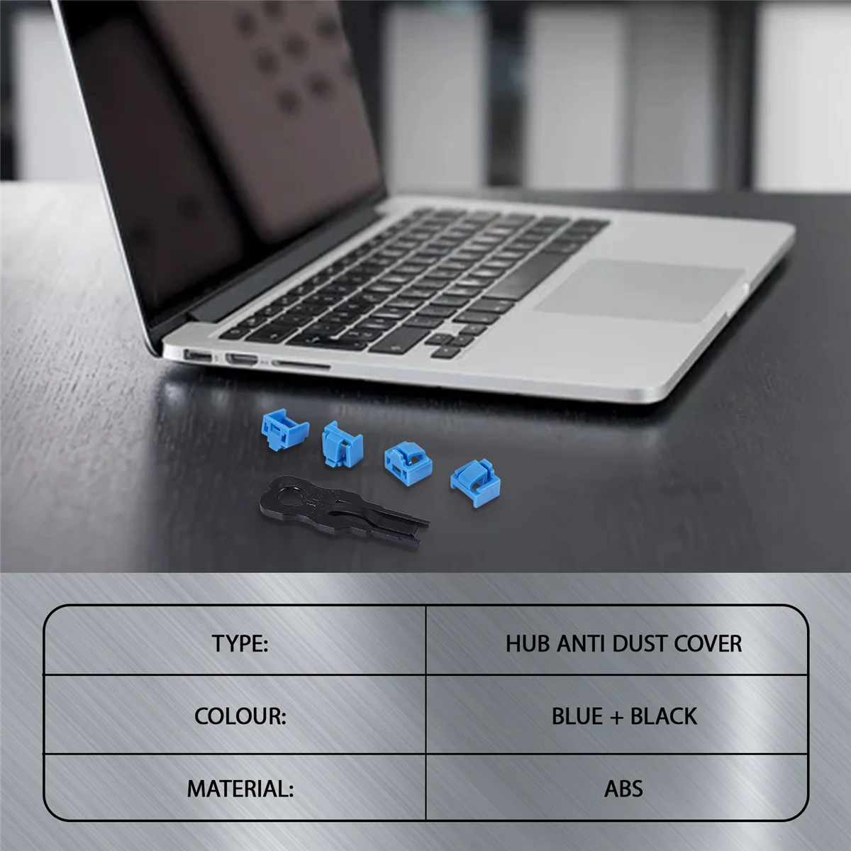Фото MARQ 100 шт. синий порт RJ45 Ethernet LAN концентратор антипылевая крышка заглушка блокировочная защита с фирменным замком и ключом №2
