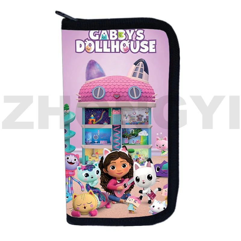 Cute Anime Gabby's Dollhouse 3D Wallet Lovely Purses for Women High Quality Birthday Party Coin Purse Cartoon Halloween Cash Bag
