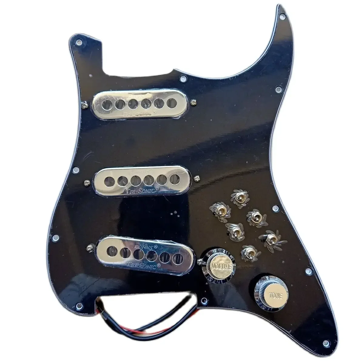 Custom Loaded ST Pickguard London Vintage Mini Tri-Sonic Chrome Pickups 6 Single Cut Switch 1 комплект жгутов проводов для