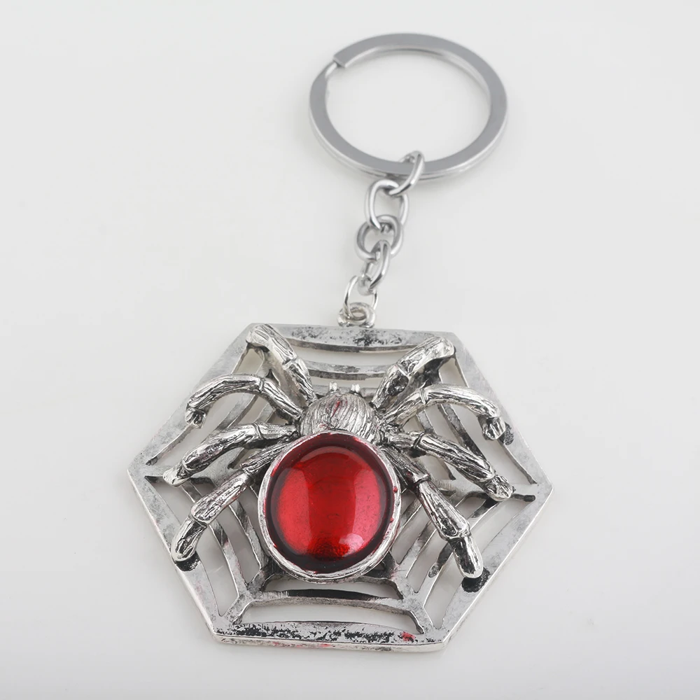 Модный Брелок С Рубином И Пауком Волшебный Реквизит Унисекс Металлический Для
