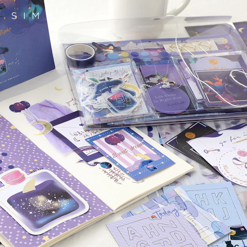 Цена Kawaii ручная учетная запись материал набор для скрапбукинга Подарочная коробка Ins ветровое украшение симпатичный фиолетовый розовый дневник... Pаспродажа Kawaii ручная учетная запись материал набор для скрапбукинга Подарочная коробка Ins ветровое украшение симпатичный фиолетовый розовый дневник...