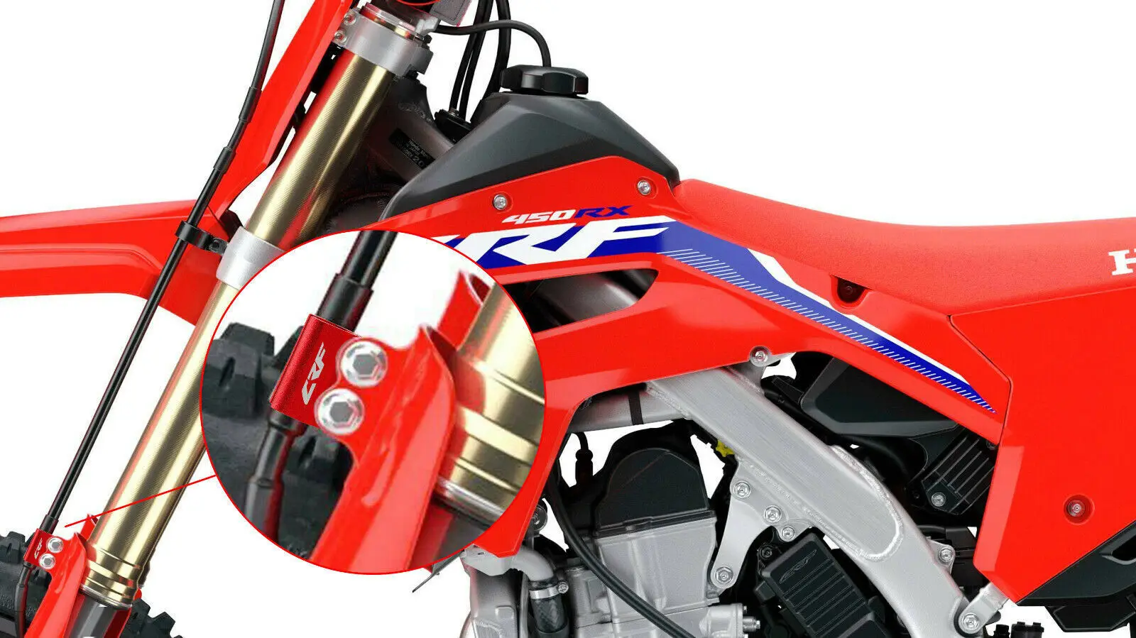 Зажим для шланга с логотипом CRF HONDA CRF300L /Rally 2021-2022