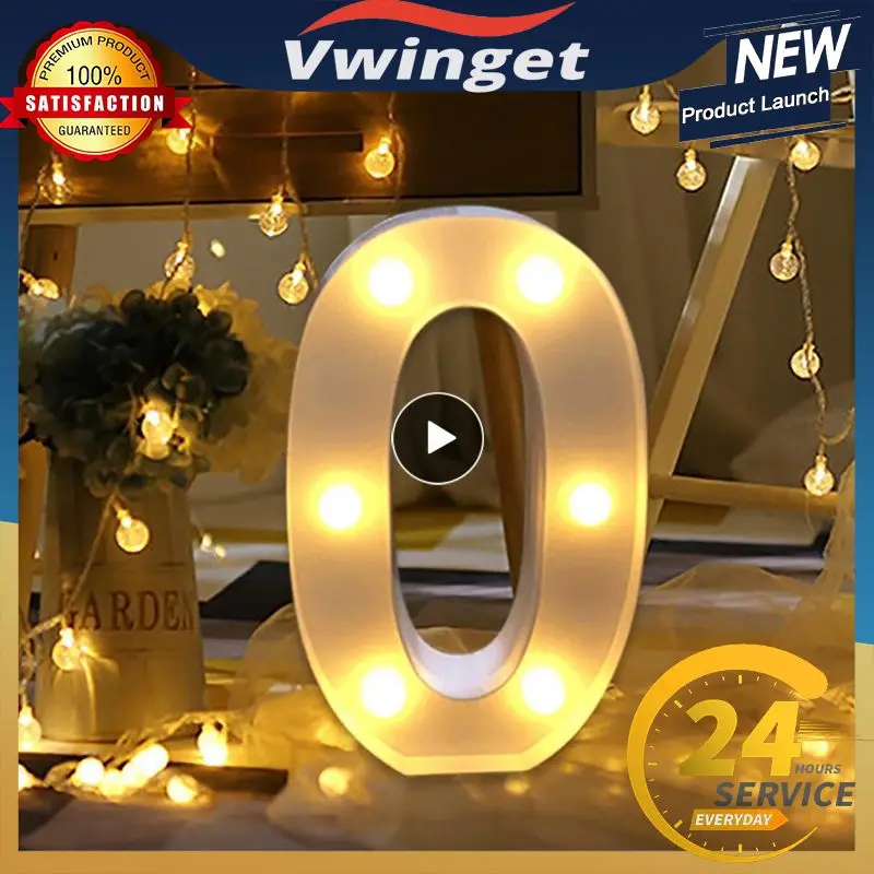 

Number LED Night Light Lamp Valentine's Day Gift Birthday Anniversary Wedding Decoration Table DIY Event Party Supplies Deco