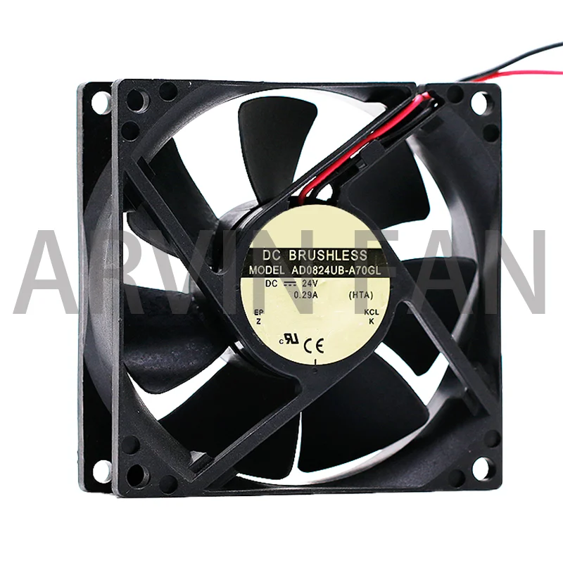 80 мм, новый вентилятор охлаждения 8 см, 8025 дюйма, 24 В, а, AD0824UB-A73GL, вентилятор охлаждения с двумя шарикоподшипниками