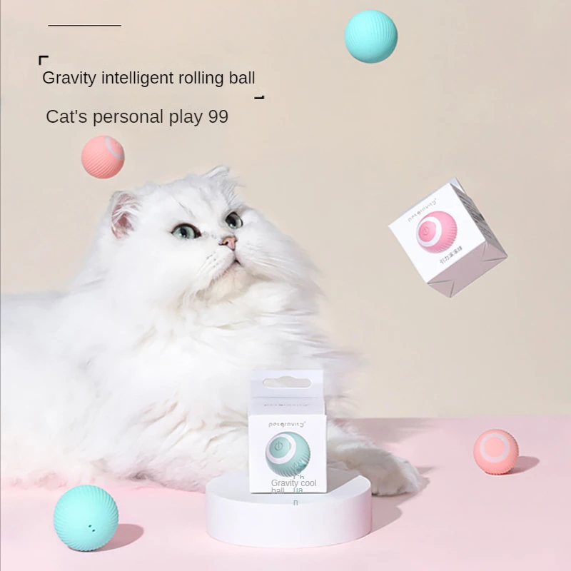 Gravity Rolling Ball Pet Toy Ball Cat Self Hi Ball Auto Rolling Ball Funny Cat Ball Pet Products Cat Interactive Cat Toy