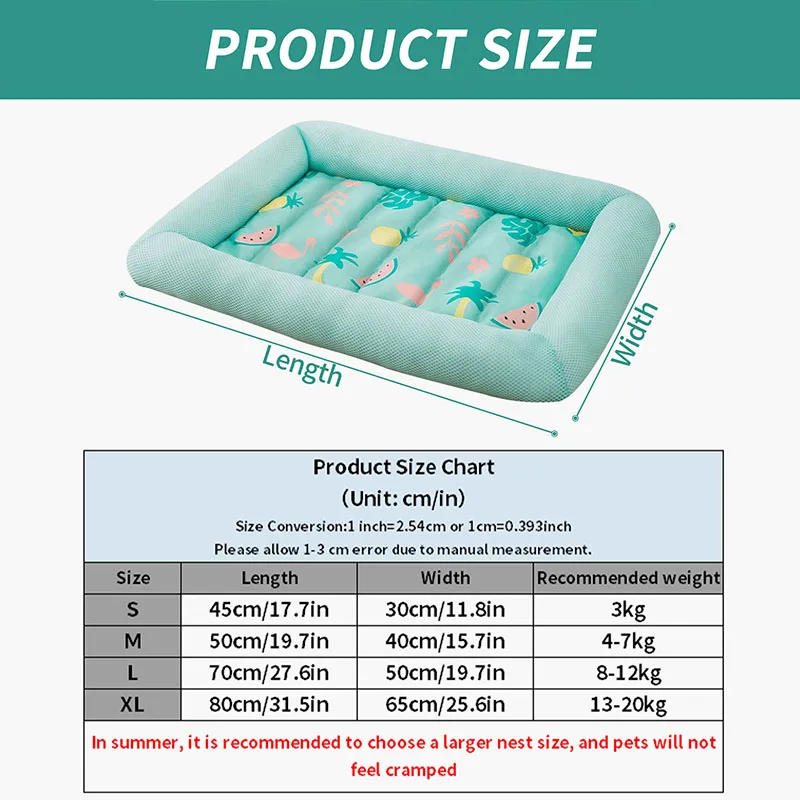 Summer Cooling Pet Bed Dog Kennel Breathable Summer Ice Cat Sleeping Mats High Quality Small and Medium Dog Nest Products Perro images - 6