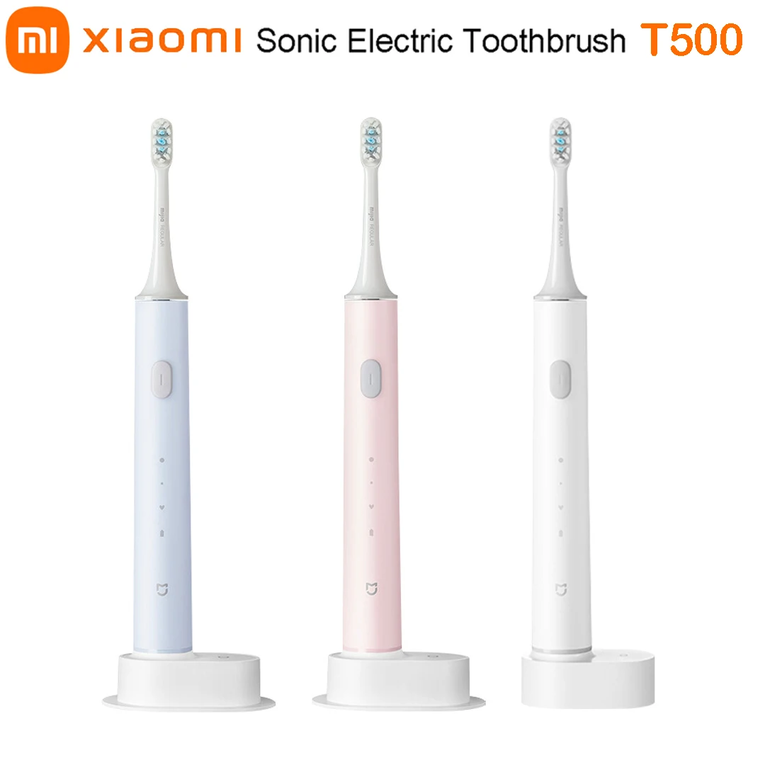 

XIAOMI MIJIA T500 T300 Electric Toothbrush Smart Sonic Brush Ultrasonic Whitening Teeth vibrator Wireless Oral Hygiene Cleaner