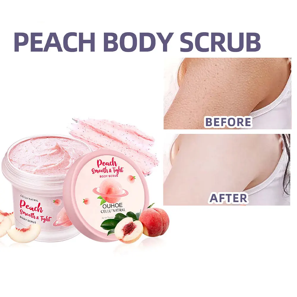

Персиковый скраб для тела глубокое очищение Отшелушивающий увлажняющий освежающий и удобный продукт для ухода за кожей 100 г