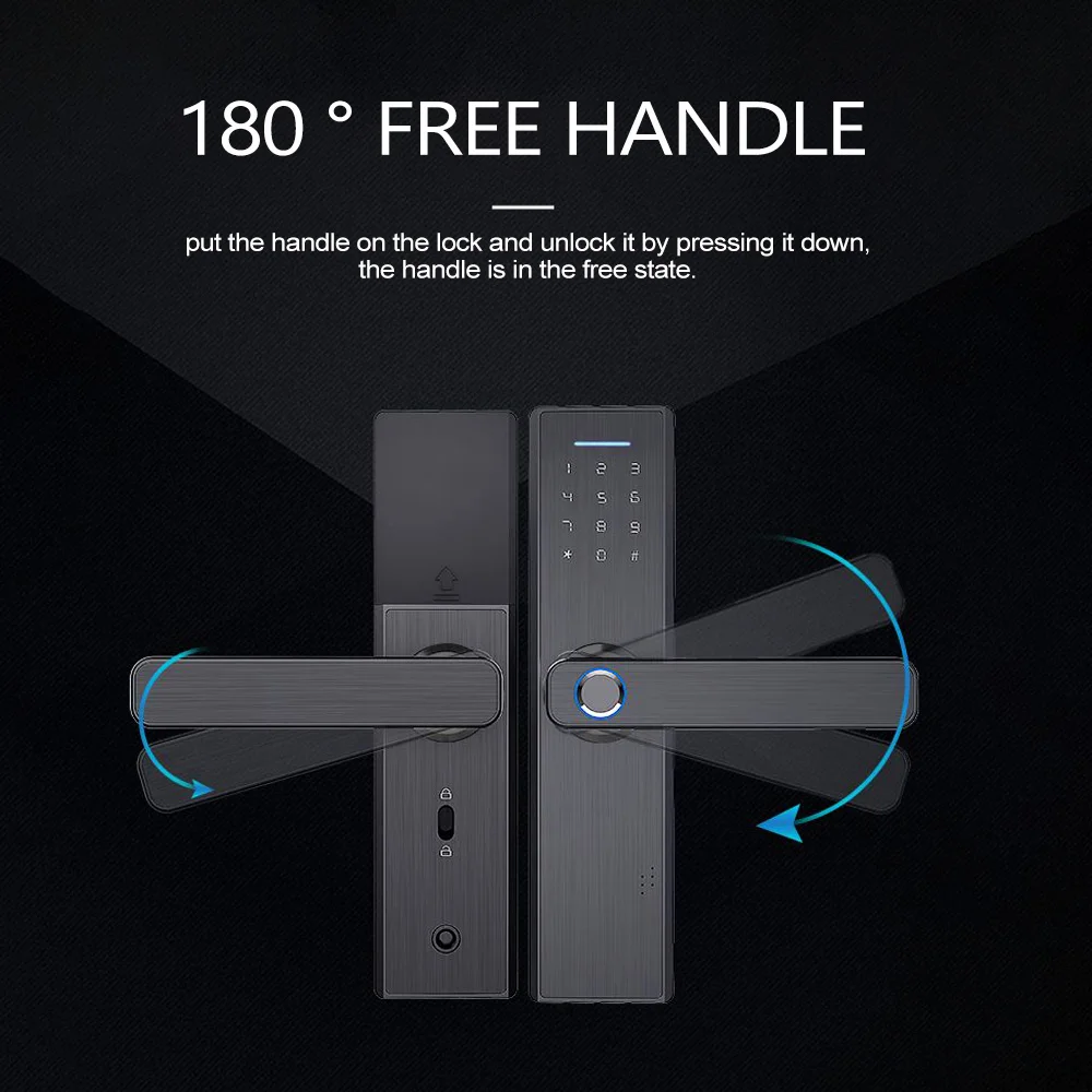 Электронный дверной замок с Wi-Fi и приложением интеллектуальный биометрический