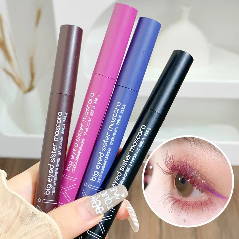 

Color Silk Fibre Eyelash Extension Mascara Thick Curl Waterproof Sweat-proof Slender Not Easy To Dye Makeup Mascara Beauty