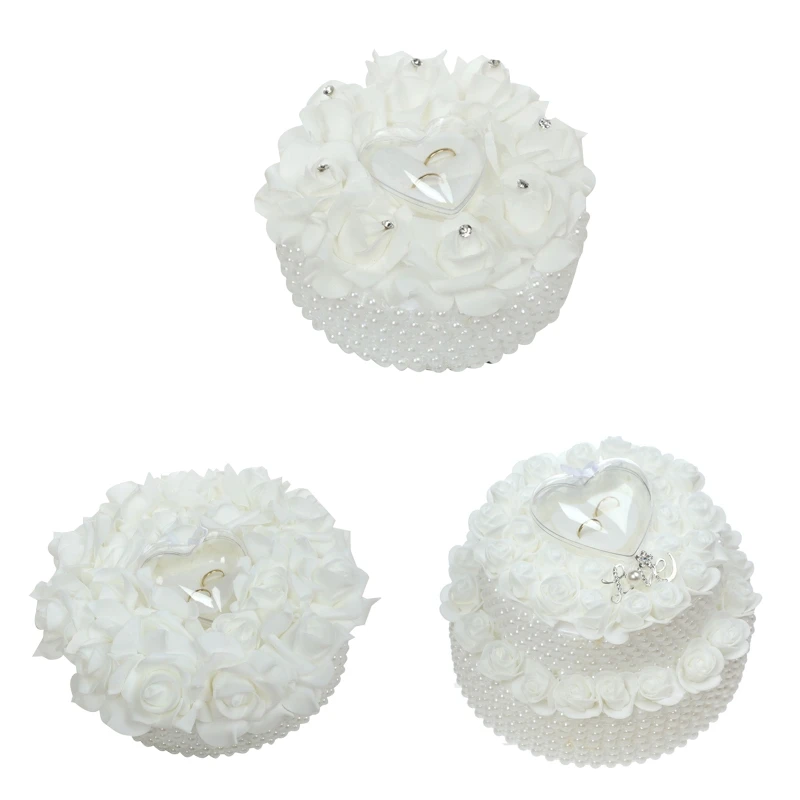 

Подушка для носителя колец, подушка для кольца с розами, коробка для обручальных колец, держатель для обручальных колец, чехол для кольца бе...