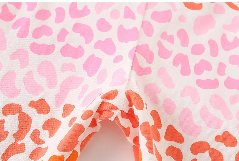 100% хлопковая футболка и леггинсы с клубничкой для девочек штаны детская одежда