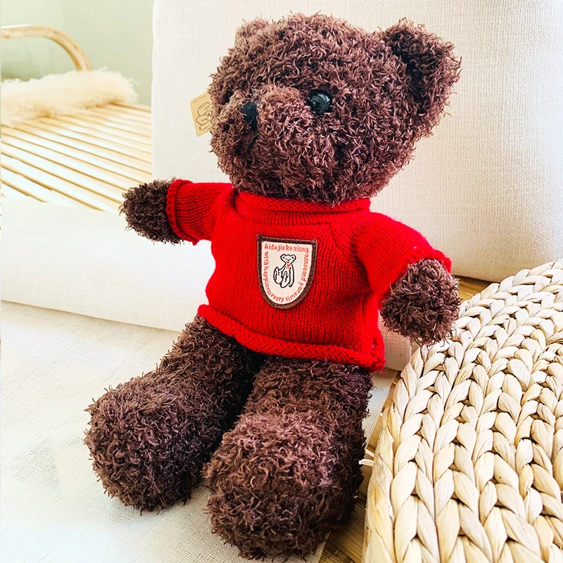 Игрушка плюшевая в виде медведя Тедди милая кукла-обнимашка кукла для девушки