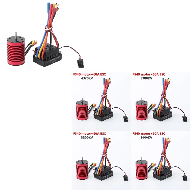 

RISE-Waterproof F540 бесщеточный двигатель бесщеточный ESC для 1/10 RC автомобиля Redcat Electric EPX PRO Блэкаут XTE