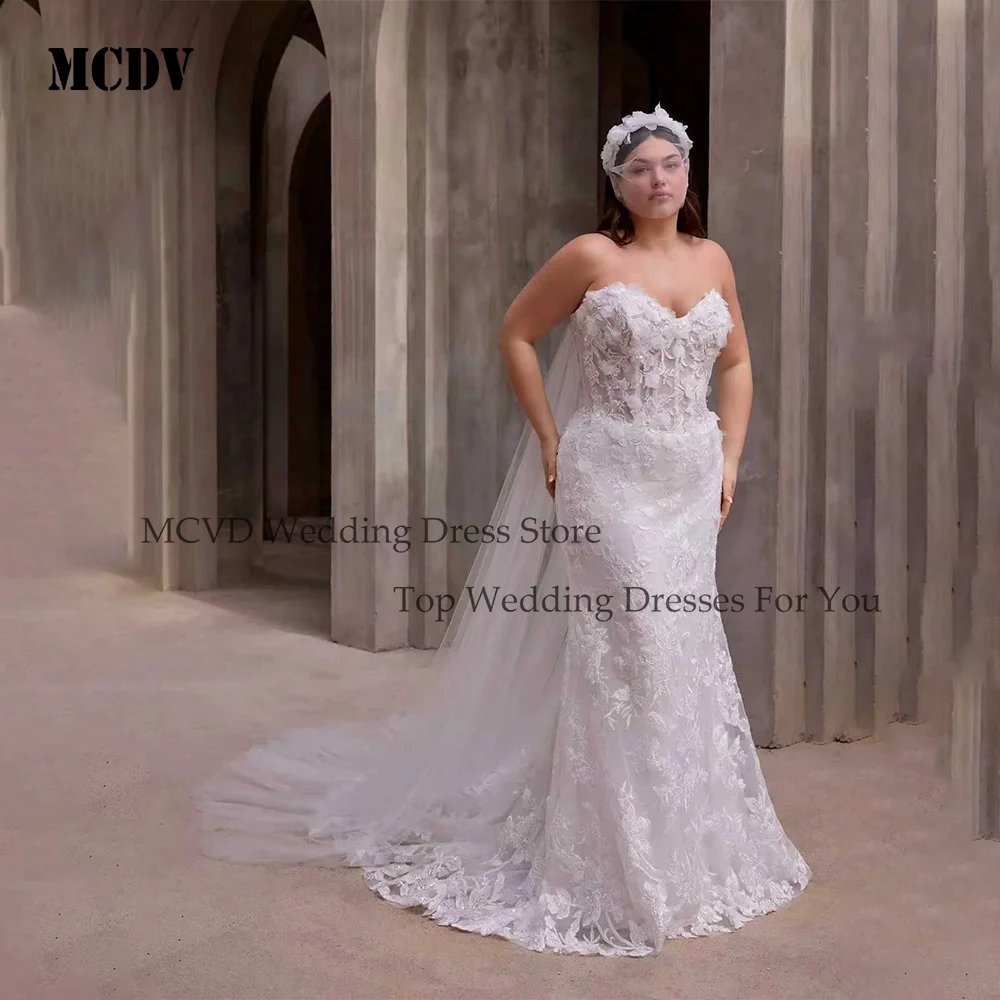 Фото Свадебное платье MCDV Sweetheart Mermaid Oversize 2026 с шлейфом, индивидуальный пошив, свадебное платье, свадебное платье на заказ, свадебное платье, свадебное платье с шлейфом, свадебное платье на заказ №1