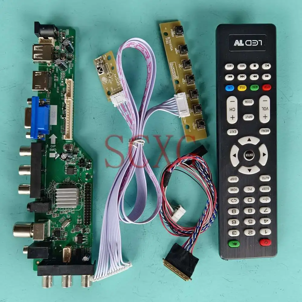 

Fit N173FGE-L21 Digital Signal DVB LVDS 40 Pin 17.3" USB AV VGA HDMI-Compatible LED Panel 1600 900 LCD Driver Control Board Kit