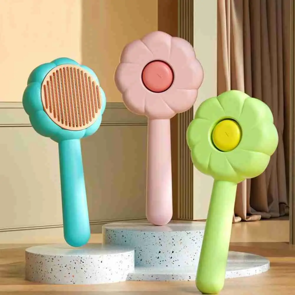 

Tool Portable Washable Reusable Pet Hair Removal Comb Self Cleaning Slicker Pet Grooming Tool Cat Cleaning Brush