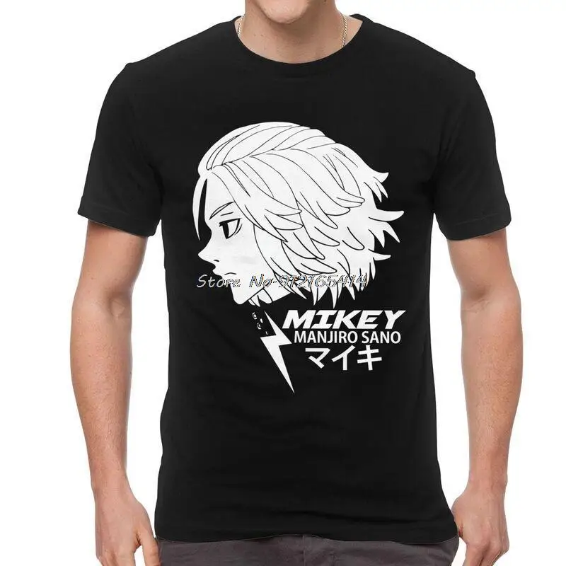 

Mikey Manjiro Sano Tshirt Men Casual Tees Top Cotton T Shirt Anime Manga Tokyo Revengers T-shirt Gift Streetwear Harajuku