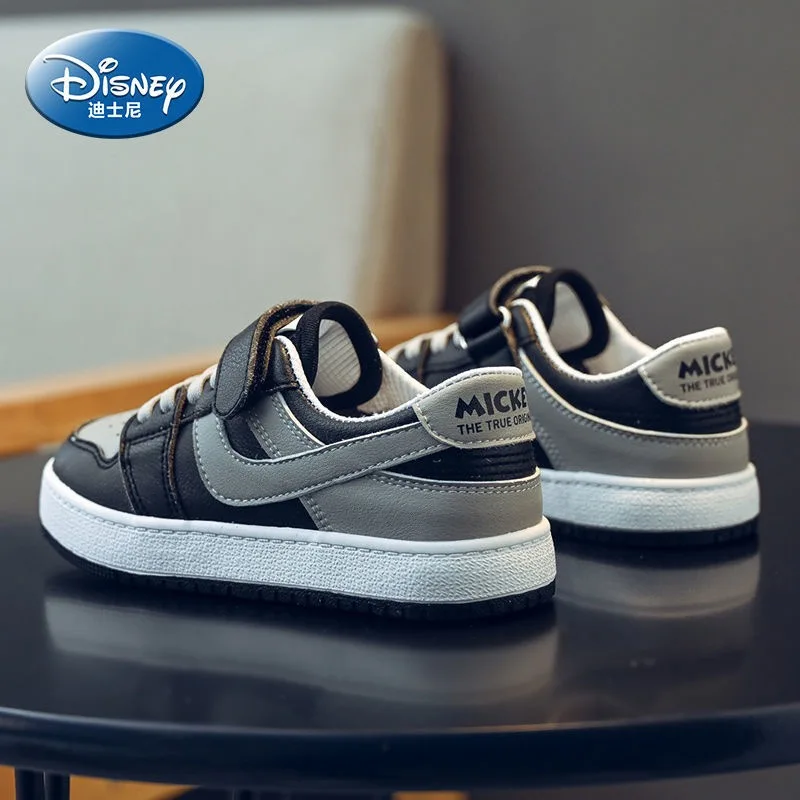 

Disney children's shoes cartoon Mickey boy casual shoes spring and autumn new soft bottom breathable girl white sneakers
