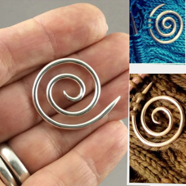 

Light Blanket Needle Multiple Scenarios Knitting Needle Antirust Durable Shawl Pin Knitting Artifact 4cm Spiral Cable Needle