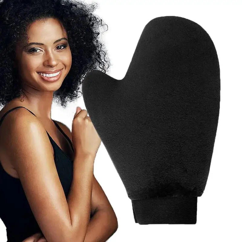 

Self Tanning Gloves Washable Sunless Tanning Gloves Elastic Wrist Tanning Gloves Self Tan Mitt Applicator Black Tanning Mitts