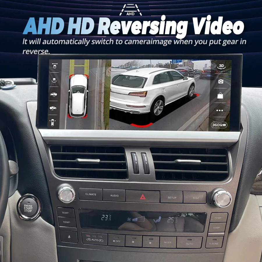 12 3-дюймовый Qled-экран CarPlay Android Автомобильный радиоприемник для Lexus LS460 LS600 2006-2012