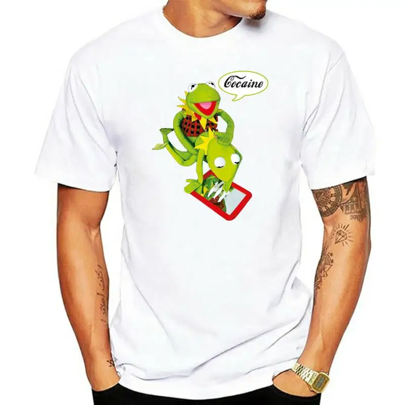 

Мужская футболка с коротким рукавом Kermit cocain для вечевечерние