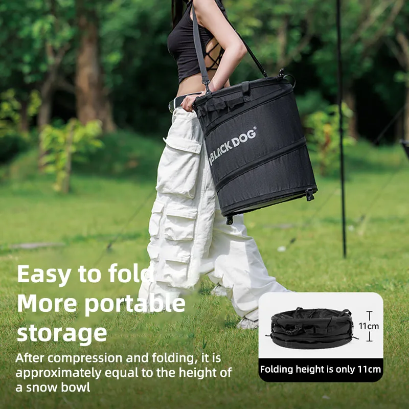 Портативная сумка-ведро Blackdog для кемпинга на открытом воздухе с легкой складной