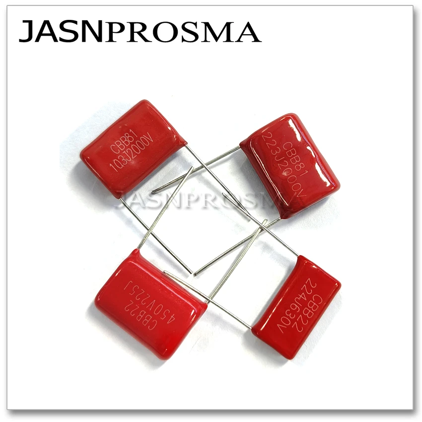 Фото Конденсатор JASNPROSMA CBB, шаг 20 мм, 400 В, 630 В, 1000 В, 1 кВ, 200 шт., 220NF 330NF 470NF 560NF 224J 334J 474J 564J, емкость №4