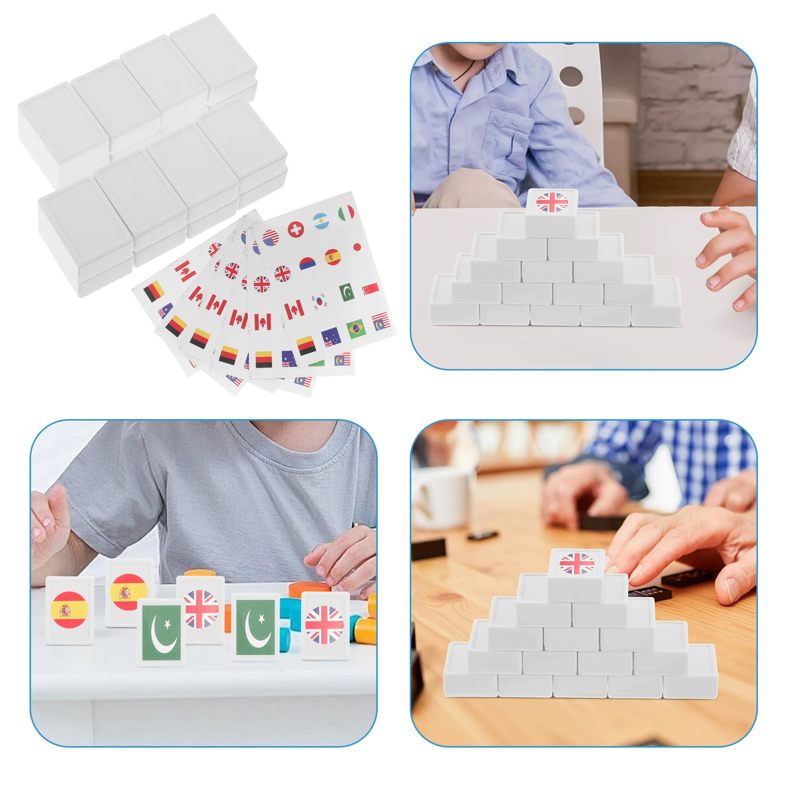 65 шт. баннер с флагом для игры в маджонг дорожная наклейка пластиковая бумага