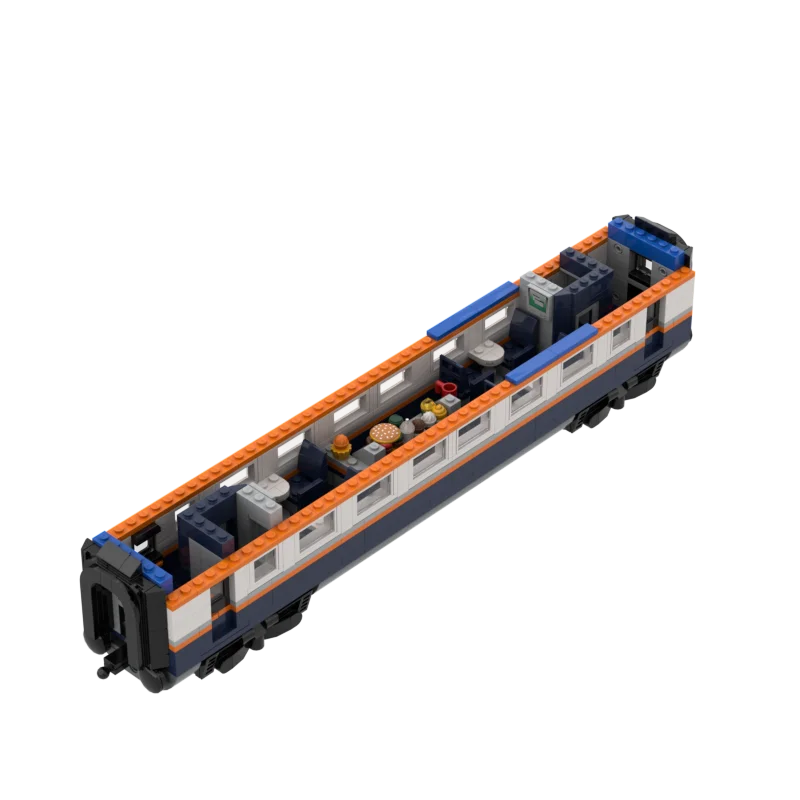 Конструктор MOC RAM TEE: Ретро-поезд, пилотский вагон с эдельвейсом, пассажирская вагонетка Streamline. Набор для сборки DIY для взрослых, подарок. (art.: 3920daadd3d21) - 3920daadd3d21