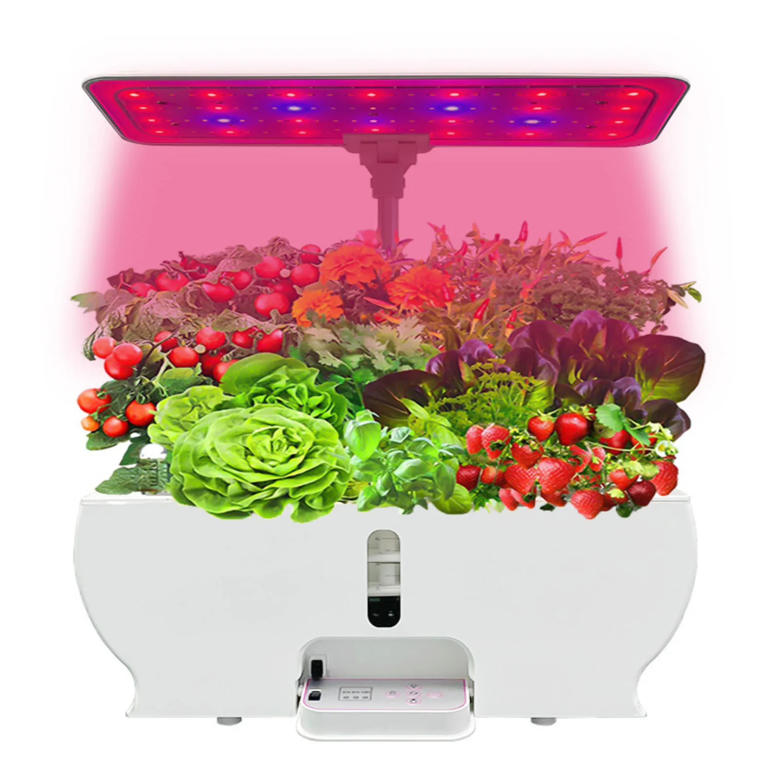 

Hydroponics Growing System Pump Hydroponic Pot Culture Indoor Herb Garden Cultivation for Home Timing Dimmable LED Grow Lights