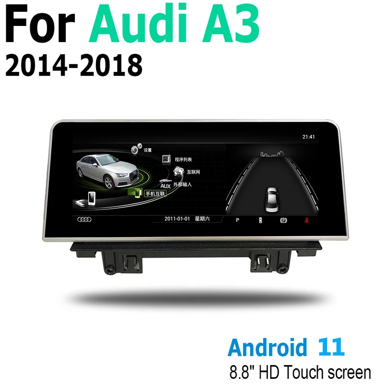 

Car Android 11 For Audi A3 8V 2014~2018 MMI Touch Screen Radio Audio Multimedia Player Stereo Display navigation GPS Navi Map