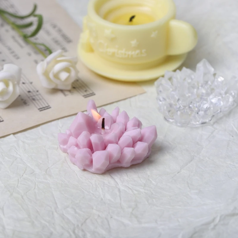 

Crystal Cluster Epoxy Resin Mold Plaster Soap Candle Silicone Mould DIY Crafts Ornaments Casting Tool
