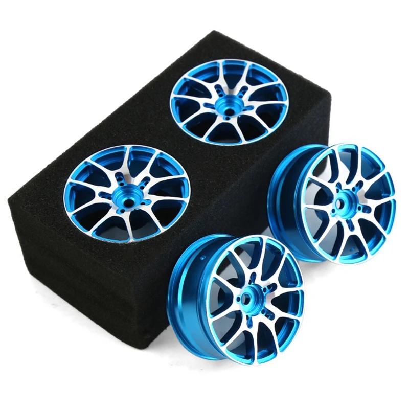 

4 Pcs RC Drift Wheels 1/10 RC On-Road Drift Racing Car For Tamiya Kyosho HSP HPI Sakura Traxxas Blue