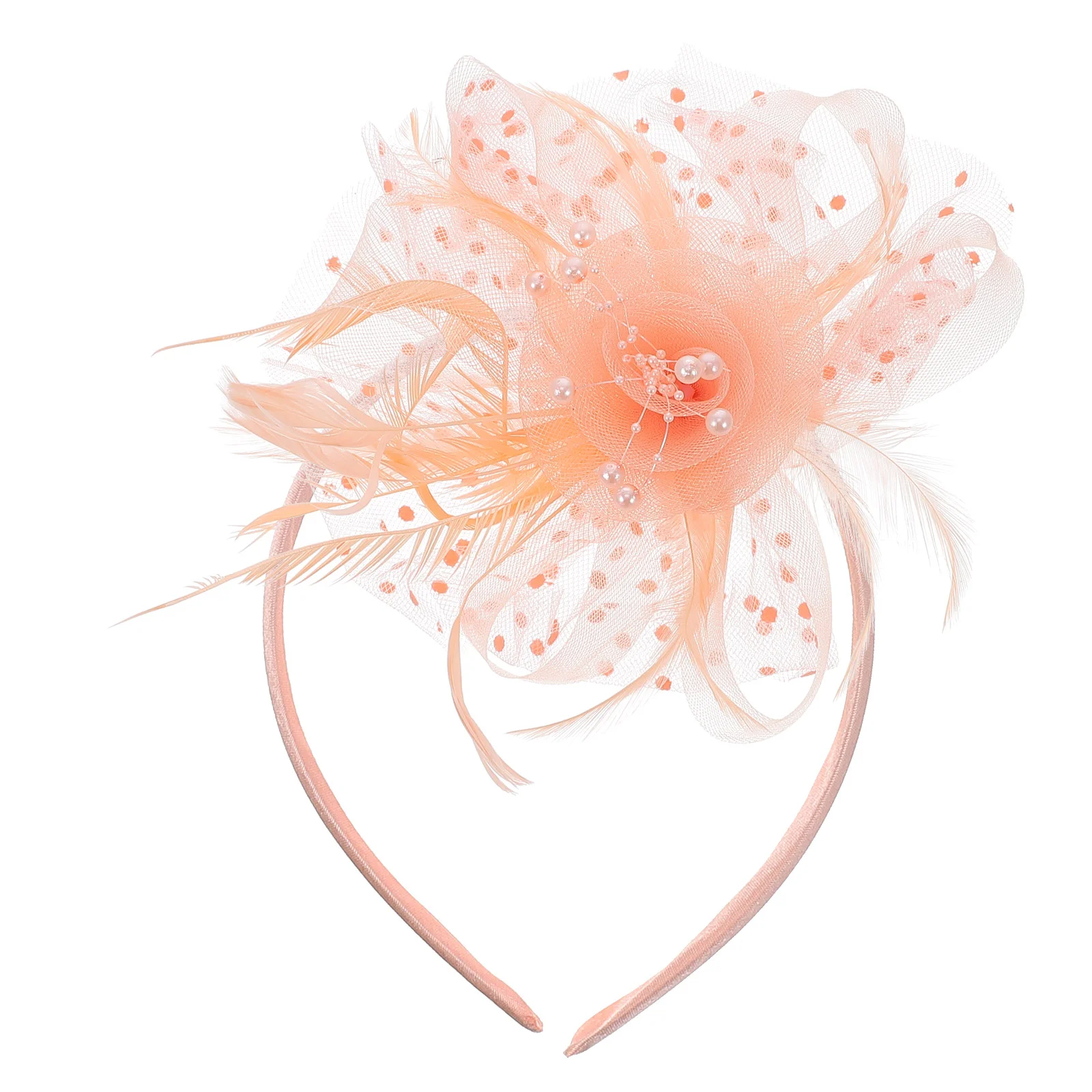 

Flower Mesh Headband Dance Party Headdress Supply Bride Veils Wedding Headpiece Nice Decor Decorate Female Hair Decoration