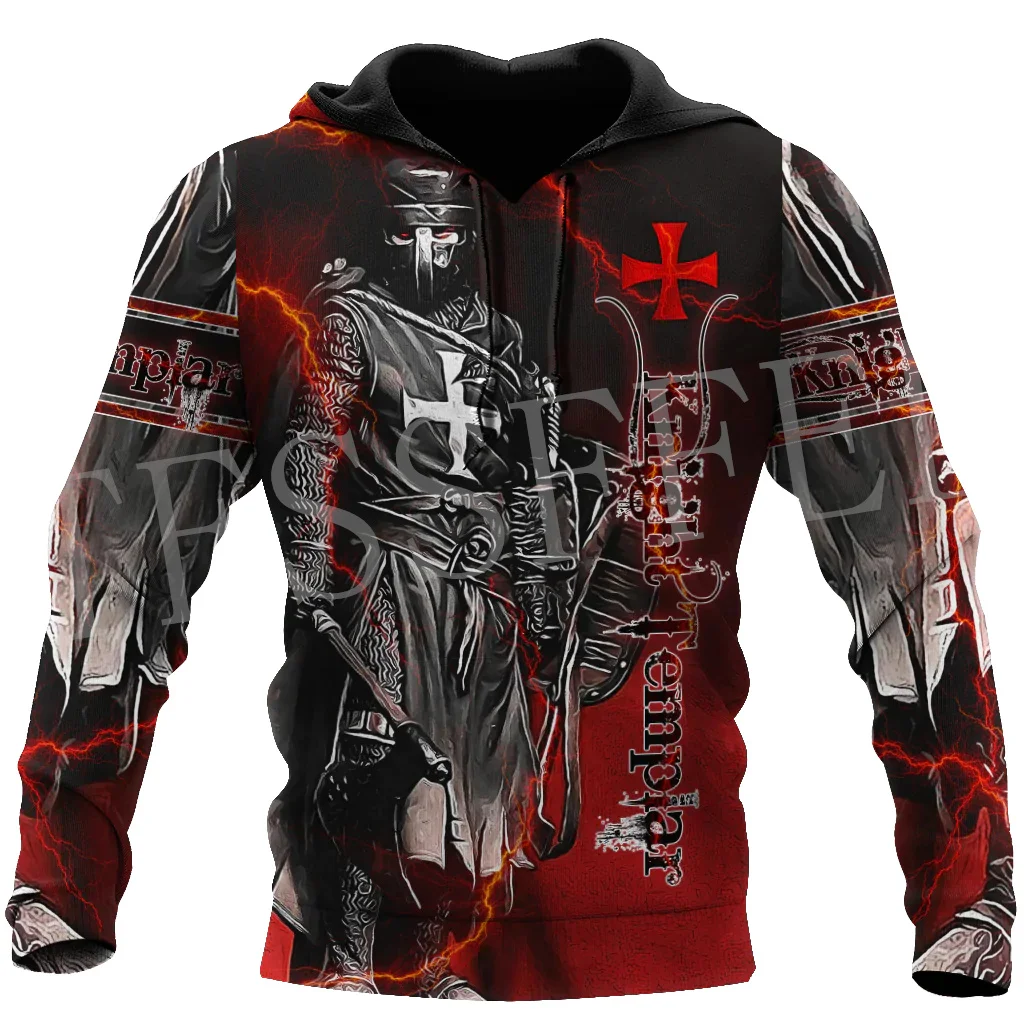 

Custom Name Knight Templar Tattoo Armor Jesus God Guard Cavalier 3DPrint Harajuku Tracksuit Streetwear Casual Jacket Hoodies X3