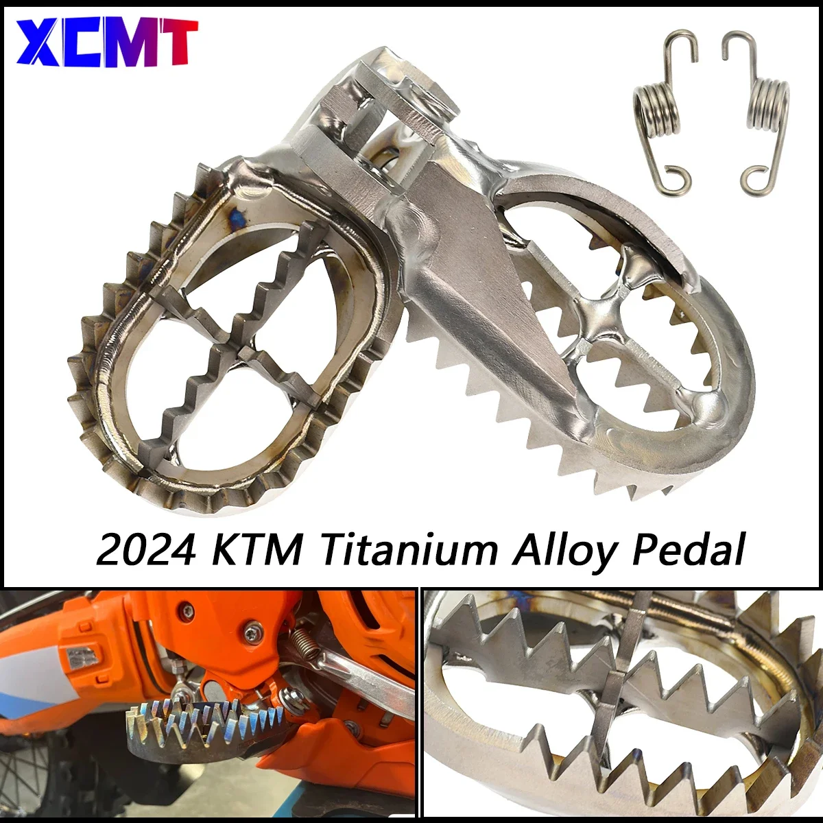 Новые титановые подножки для ног 2024 подставка KTM SX SXF XC XCF XCW XCFW TPI 250 300 350 450 Husqvarna TC FC