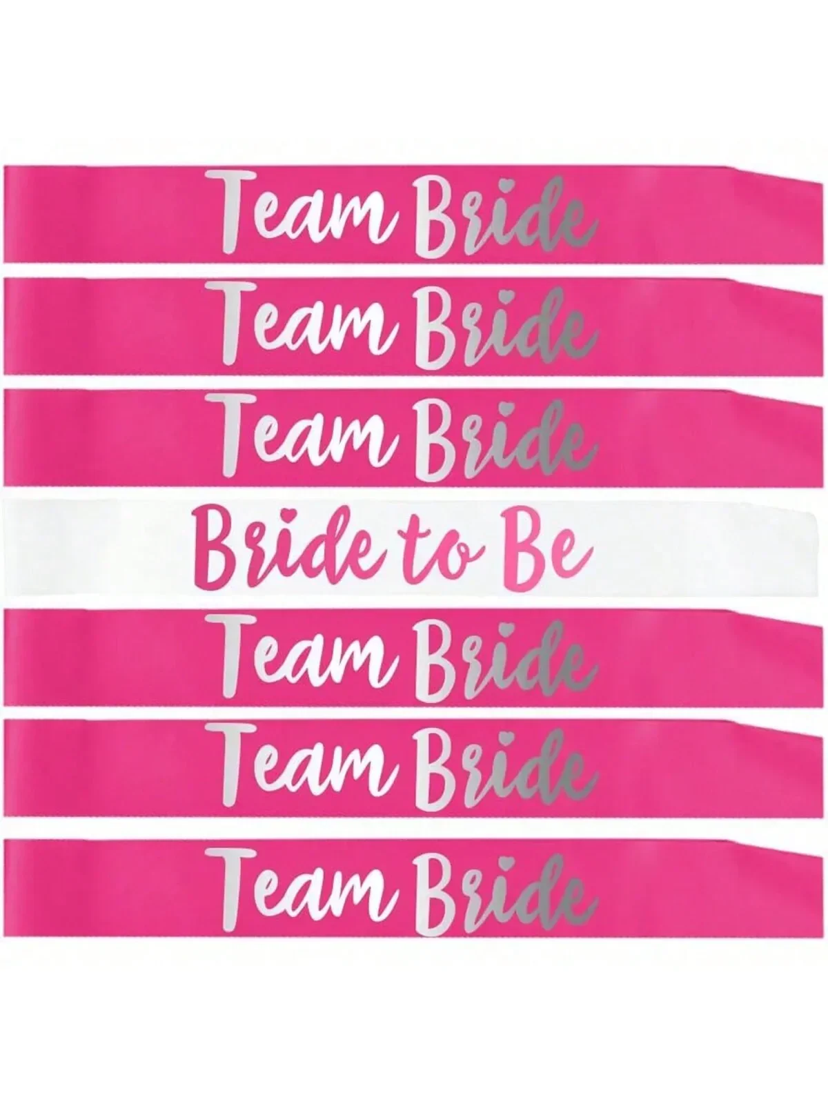 Белые и розовые атласные ремни для подружек невесты