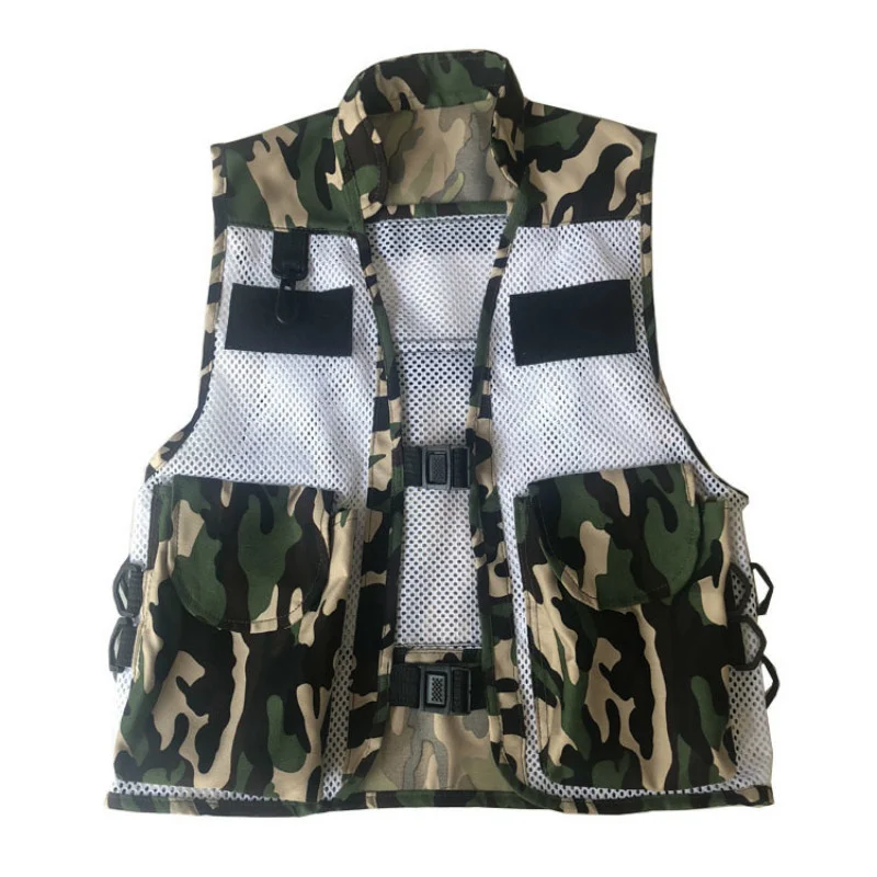 

Children Outdoor Summer Camp Army Training Tactical Vest Boys Girls Field Combat Camouflage Waistcoat Kids Hiking Fishing Vests