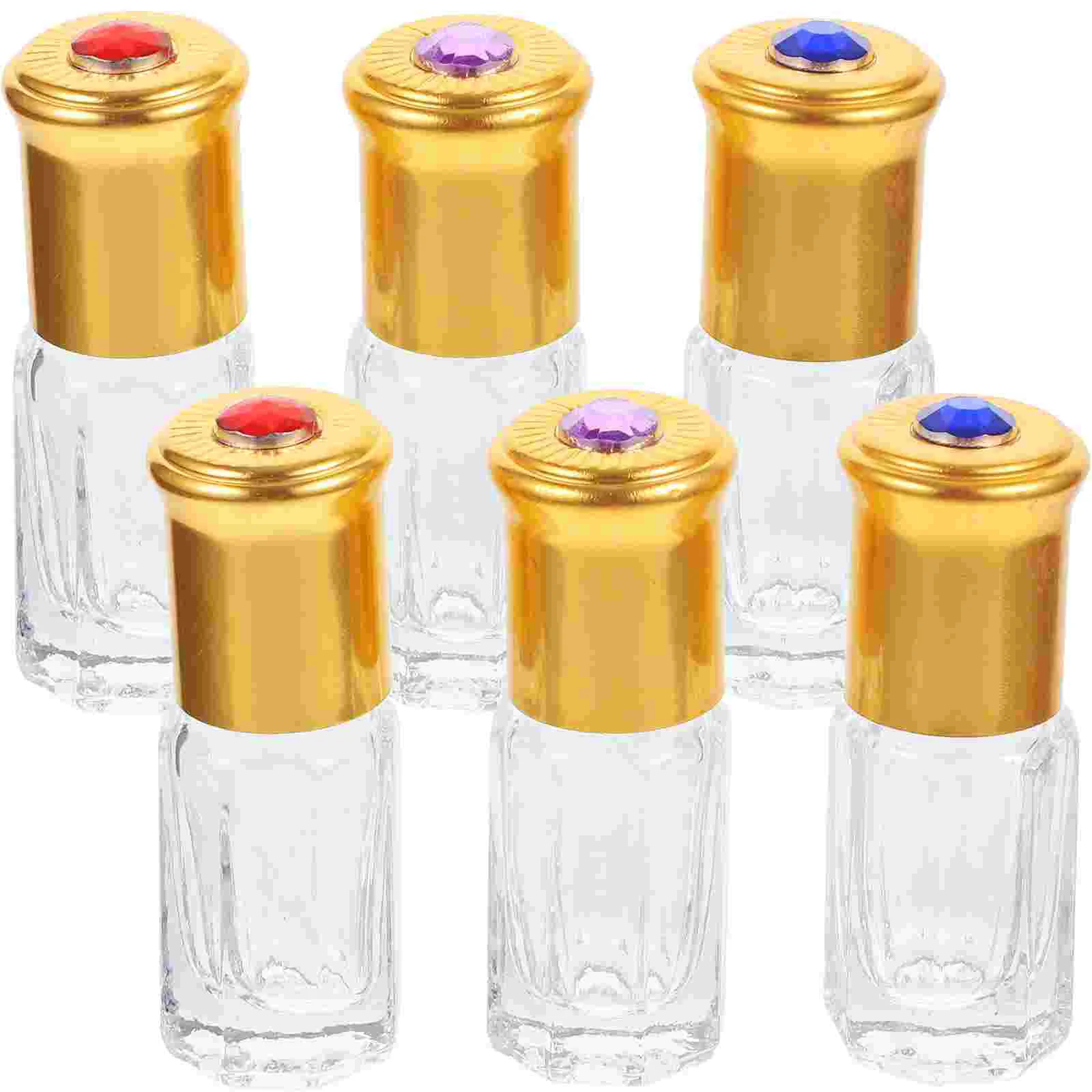 

10 Pcs 3ml Roll-on Applicator Vial Mini Perfumes Travel Bottle Empty Bottles Roller Chic Anodized Aluminum Nozzle Useful