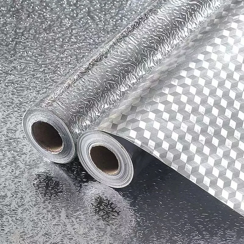 Самоклеящиеся обои из алюминиевой фольги для кухни