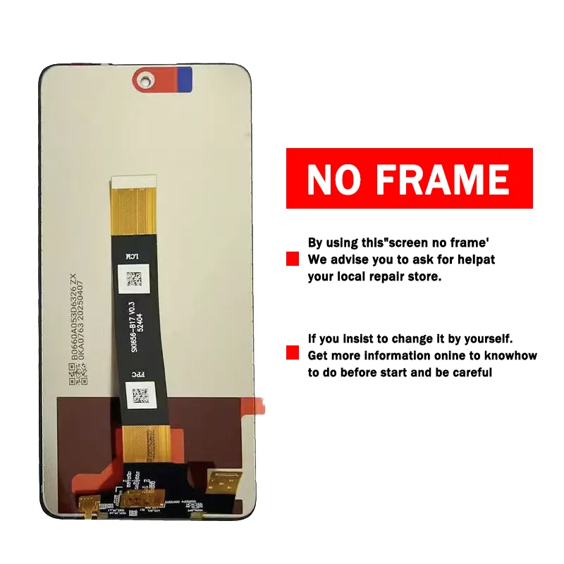 Фото 6,78-дюймовый IPS LCD для TCL 50 XL/50XL Nxtpaper 5G, сенсорный экран с дисплеем T702W T702M T704SP с рамкой. №3