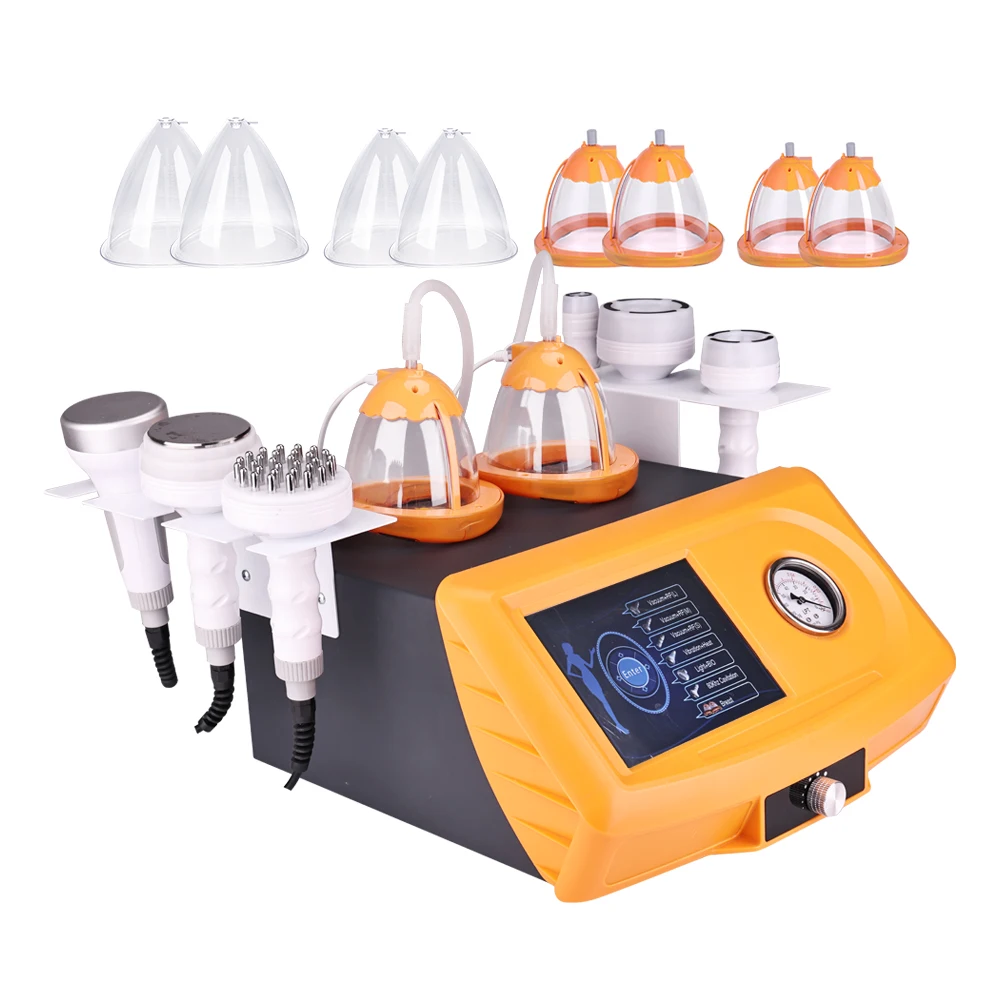 

80K Cavitation RF Vacuum Massage Breast Enlargement Machine Breast Pump Massage Beauty Health Extra Cups Buttocks Lifting 2in