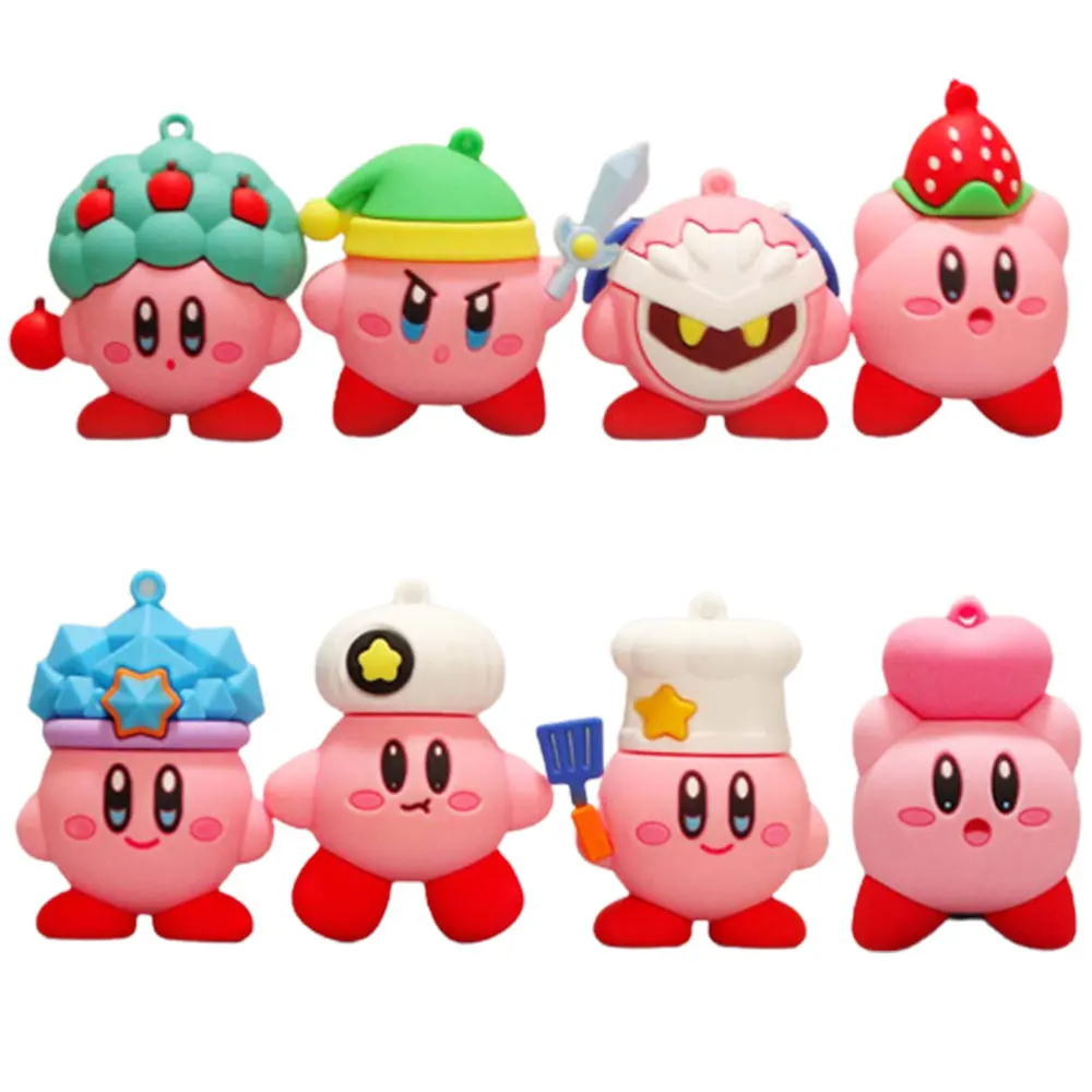 

Anime Figure Kirby Cute Star Pink Doll Kawaii Cake Diy Decorative Accessories Model Figurines Toys Christmas Gift for Children