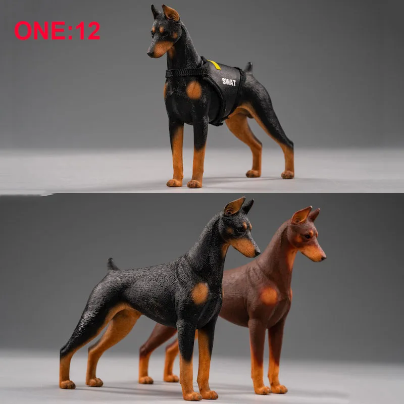 Mr.Z 1/12 Scale Simulation Animal police dog Model Toy Gift 